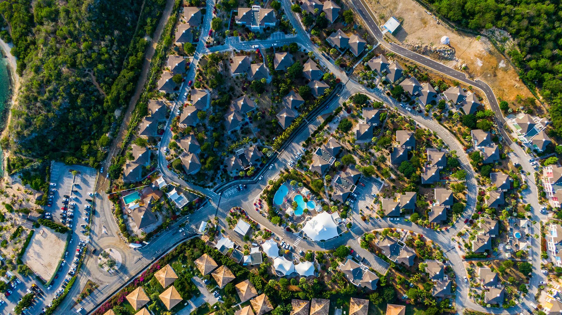 A floor map of the Chogogo dive and beach resort Curaçao.
